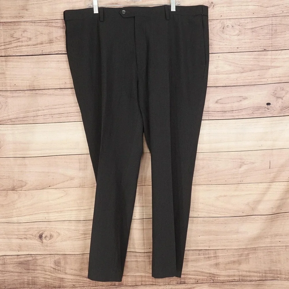 Oak Hill Pants Mens 44x30 Black Perfect Fit Big & Tall Stretch DXL